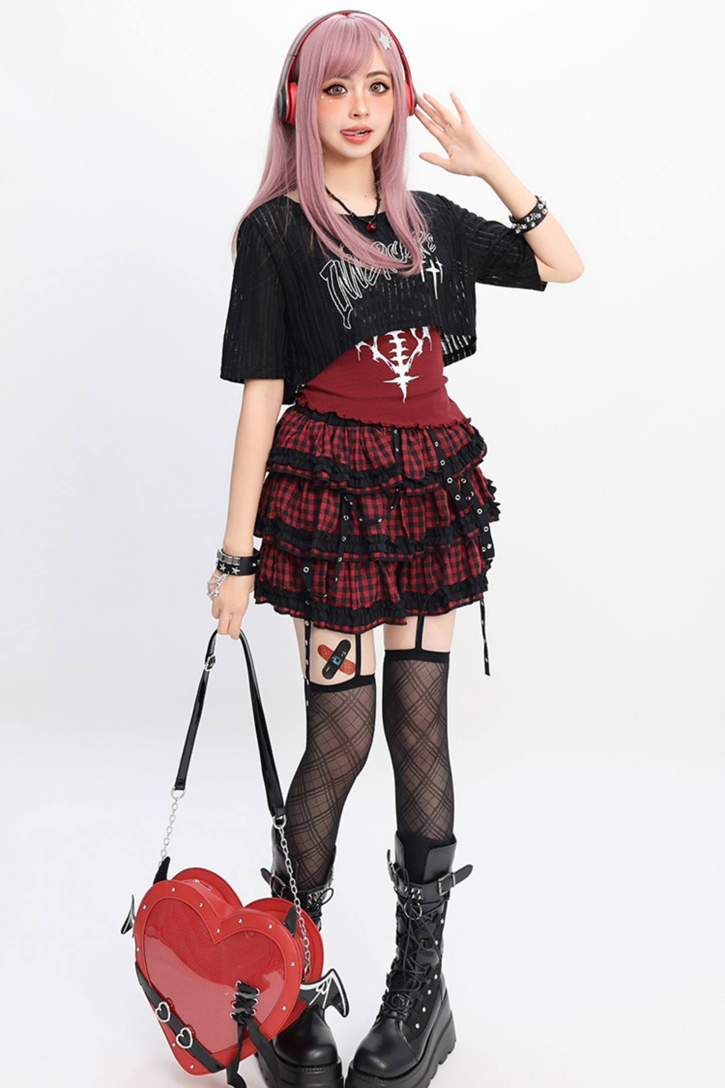 and Y2K smock Light skirt vest Asian