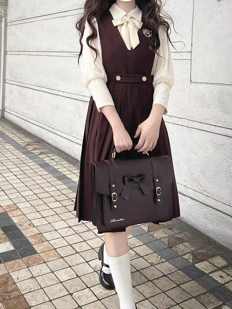 mit 70cm Braun/Stickerei High Waist Kellerfalten Overall Kleid 65 Taube