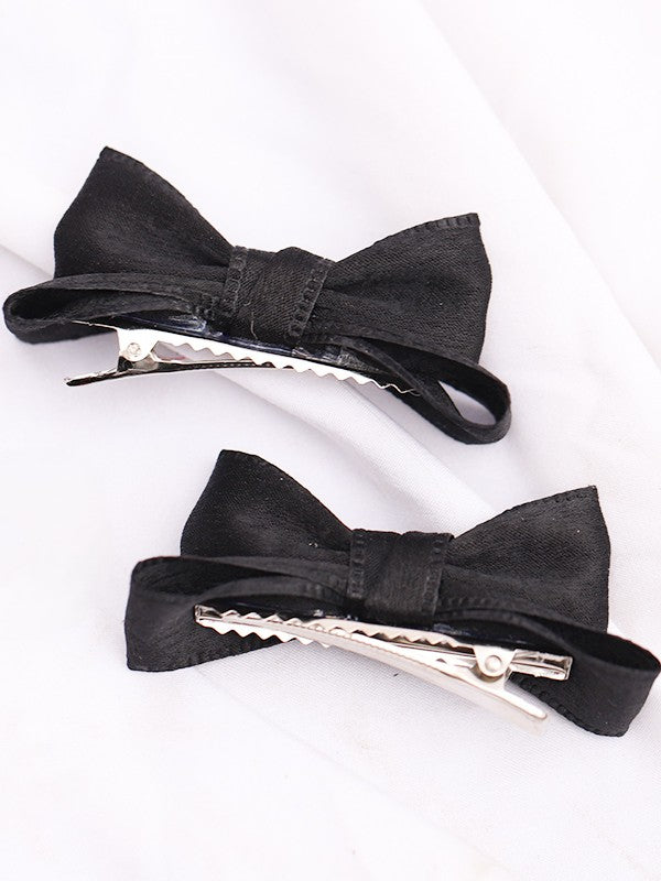 11 Satin Lolita Options Color Bowknot Hairclip