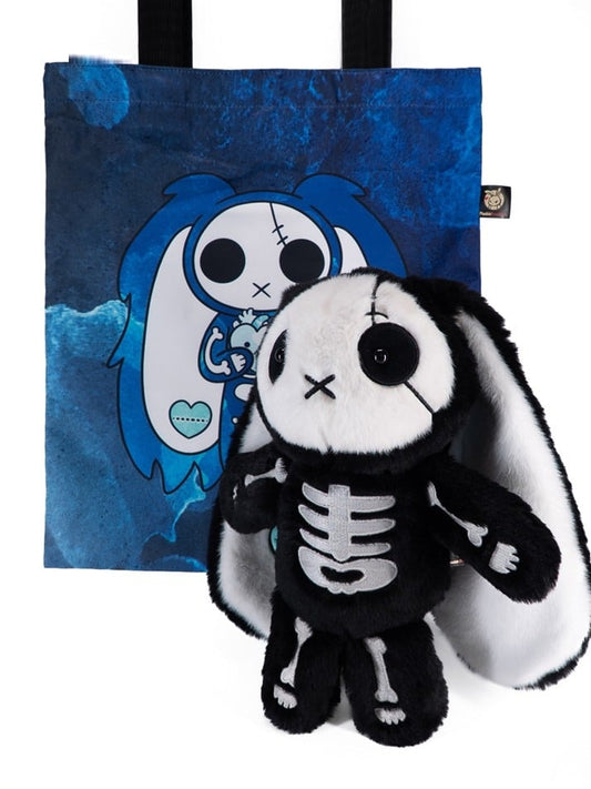 Organ Bag Rabbit Black Plushies Skeleton White Guro with Set A Kawaii Canvas Colorful