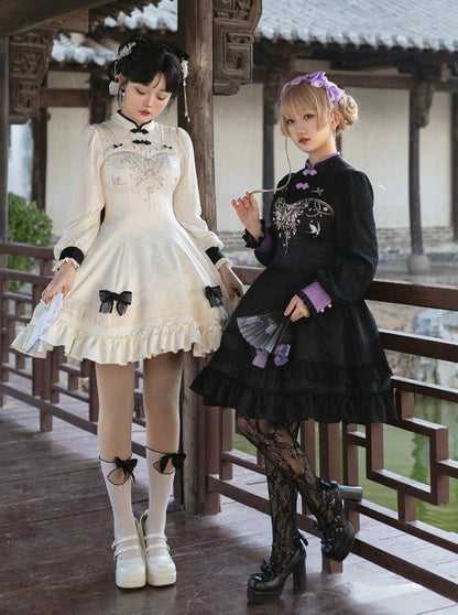 Mädchenkleid Schleife Chinesisch Süß