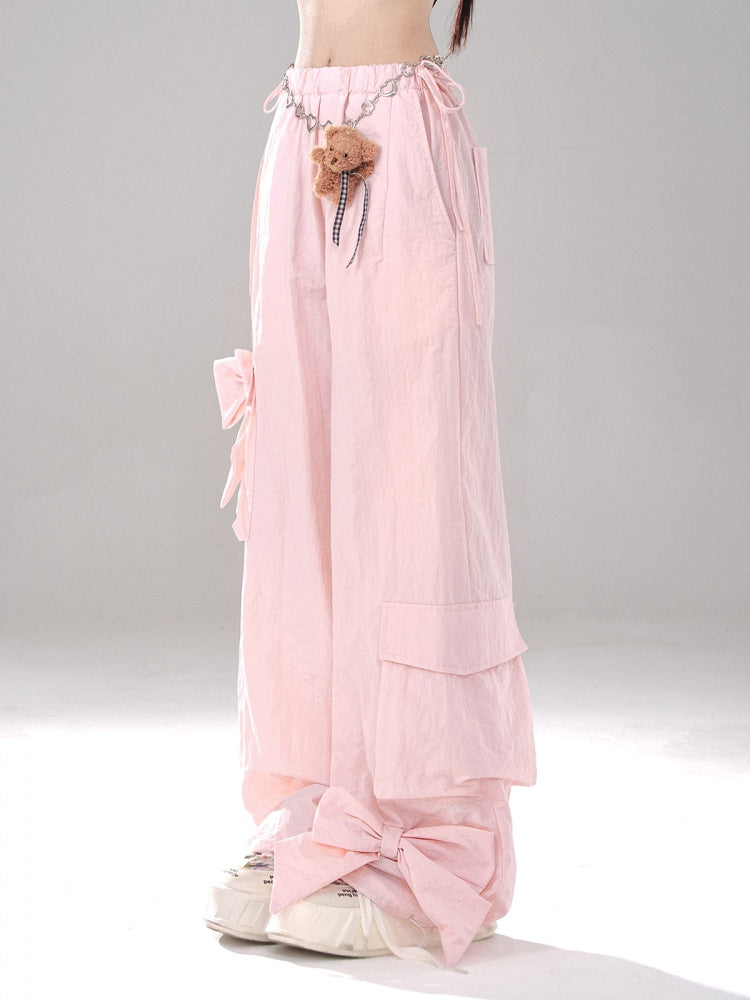 Cargo-Taschen Bowknot Hose