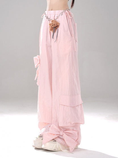 Cargo-Taschen Bowknot Hose