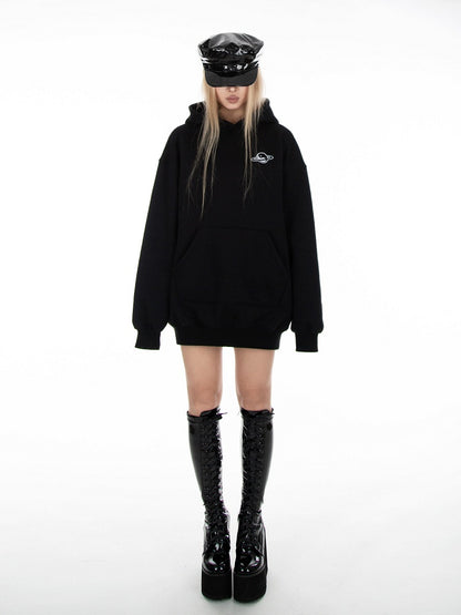 Black Long Sleeves Hoodie