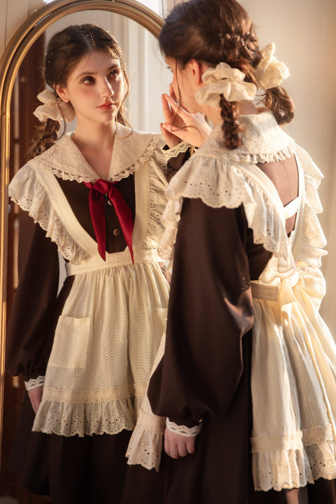 エヴァシュウ ヘアーアンドシュー エレガントシリーズ エプロン リボン 1点 ご予約受付中：6月締切