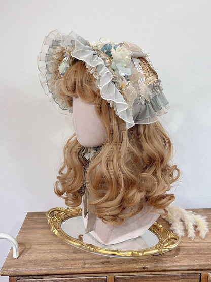 Floral Design Tea Party Lolita Hat