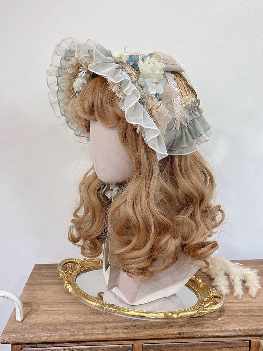 Floral Design Tea Party Lolita Hat