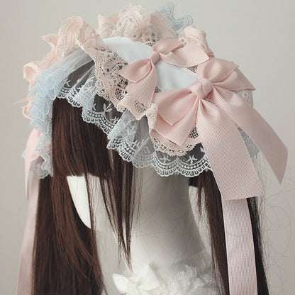 Hairband Lace Bow Ruffled (Multi-Colorways)