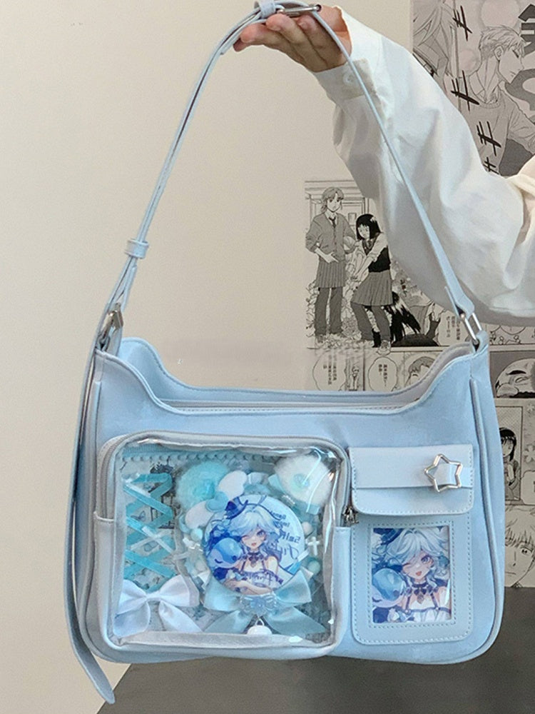 Decorated Colors Bag Shoulder Ita 6 Star-shaped Buckle