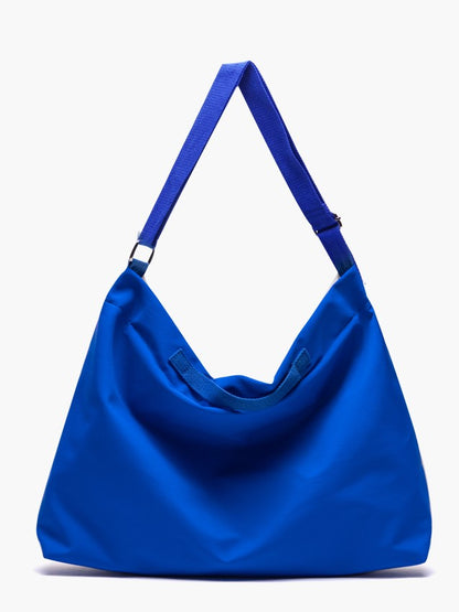 White Spacious Tote Classic and Bag Blue Star-Pattern