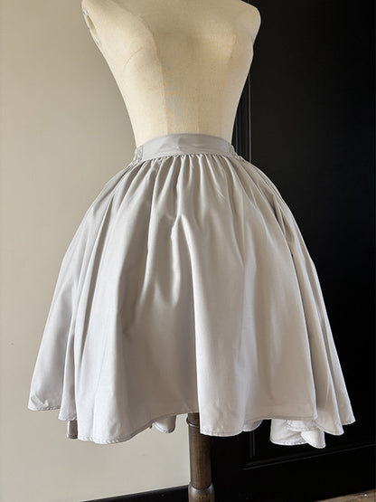 Lolita Light Skirt Gray Gothic High-low