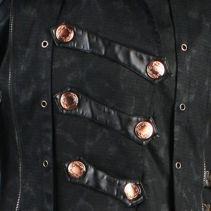 Black Long Wild Reaper Coat Men's