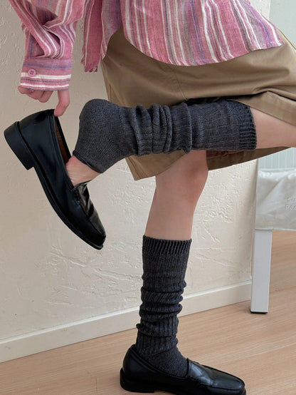 Ribbed Warmers Slouchy Leg