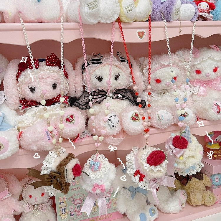 ネックレスビーズオプション5ペンダントぬいぐるみケーキ