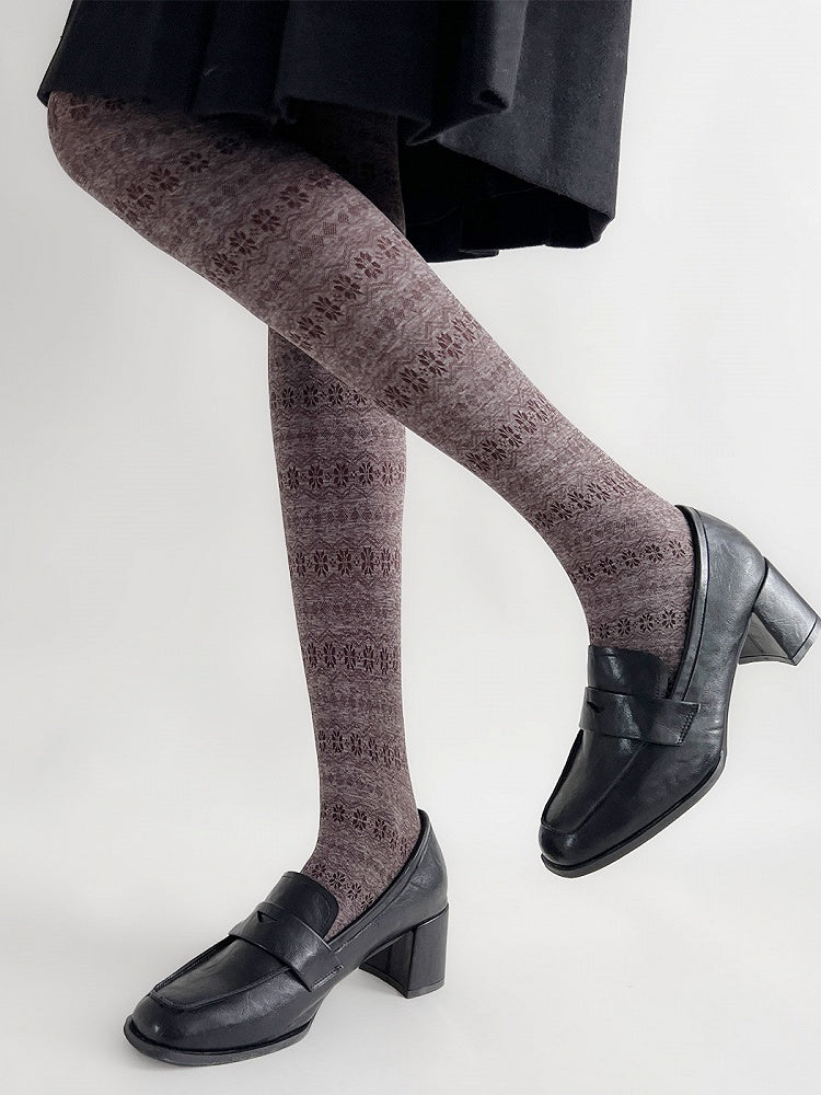 Snowflake Pattern Warm Tights Wave Christmas