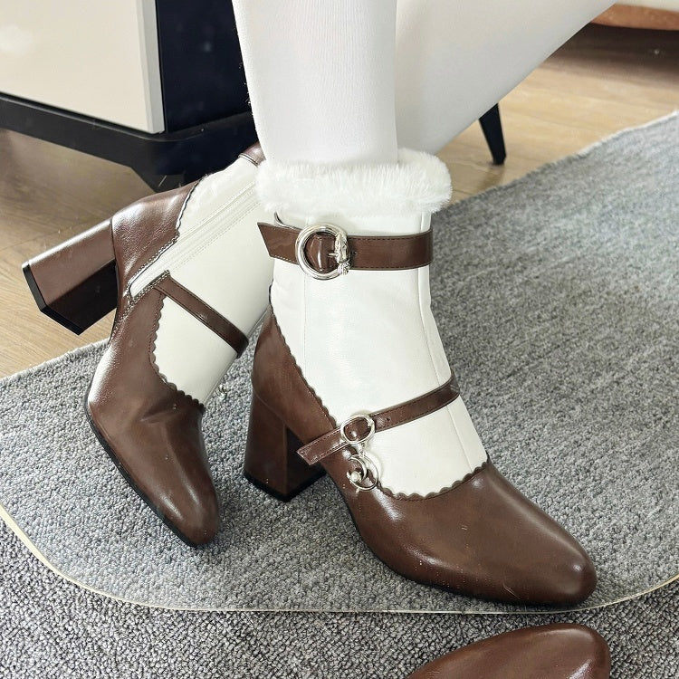 PU with Fleece-lined Leather