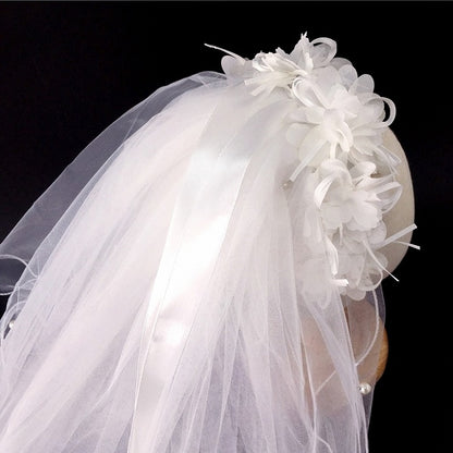 KC Lolita with Veil Lily Beads White Decorated