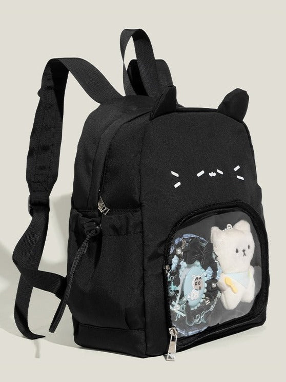Kawaii Cat Transparent Double-Layer Backpack - Yang Ding Mao