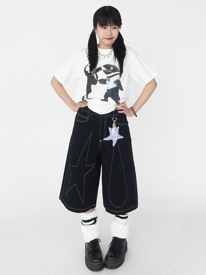 Y2K Star with Silver Necklace/Hanging Chain