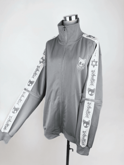 Landmine Skull Embroidered Colors Kei Sleeves | Jacket Detachable Cat in 6