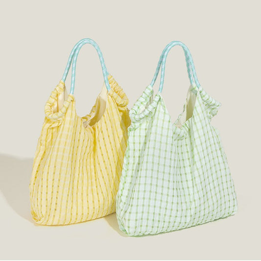 2 Handbag Plaid Colors Pattern