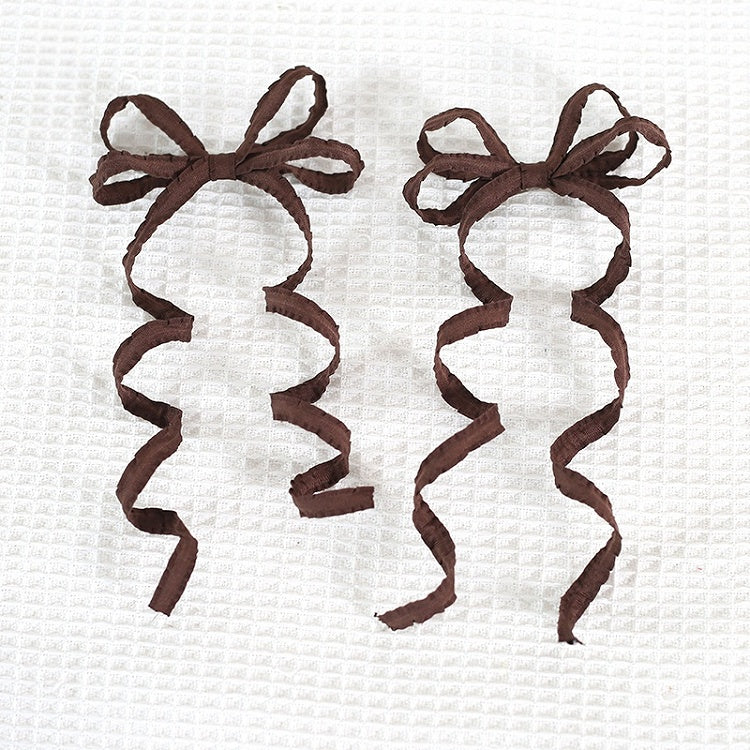 Lolita Pair Sweet Colors Hairclips Ribbon A Bowknot Cute 15 And Curly of