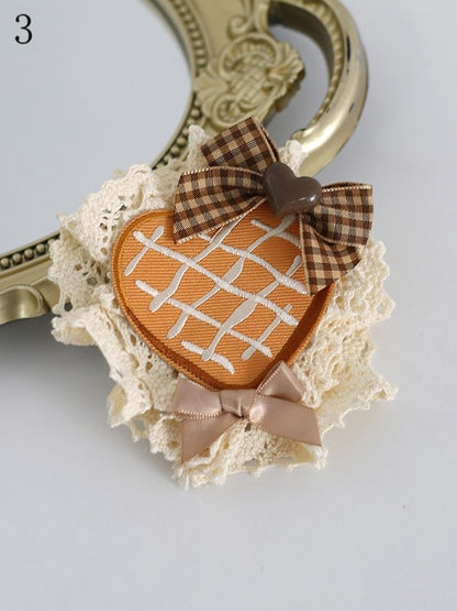 Cookie Bowknot Decorated Hairclip 6 Options
