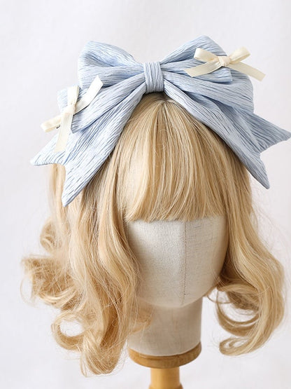 Blue Pink-Purple KC Light Mint Tiny Bow Bows with Green / Beige Detachable Adorable