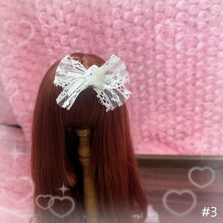 Doll Options Style Kawaii with Sweet - 8 BJD Hairclips Lace