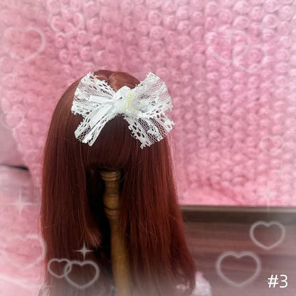 Doll Options Style Kawaii with Sweet - 8 BJD Hairclips Lace