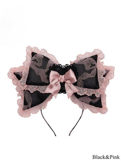 Lolita – KC Sweet Large Color Lace Bow Options Trimmed 4