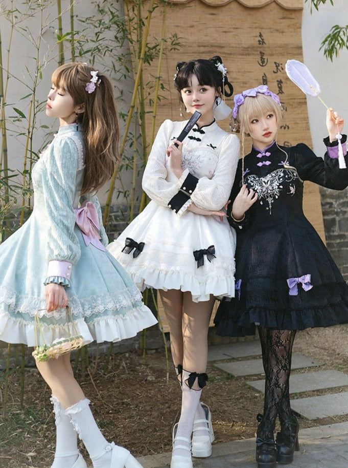 Mädchenkleid Schleife Chinesisch Süß