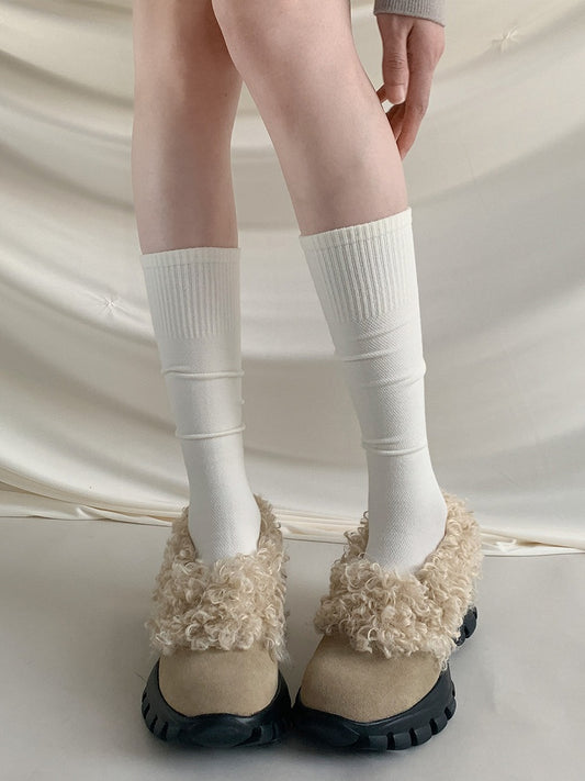 Knit Ribbed Stockings (5 Colors)