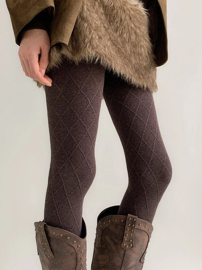 Wool-Blend Knit (5 Diamond Colors) Tights
