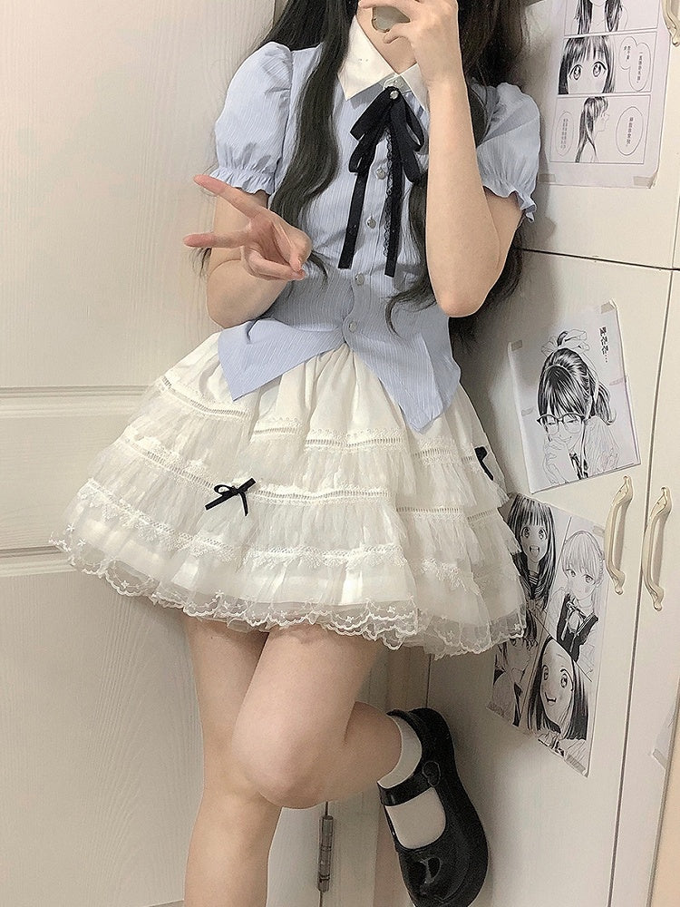 Bow Ribbon Tie Black