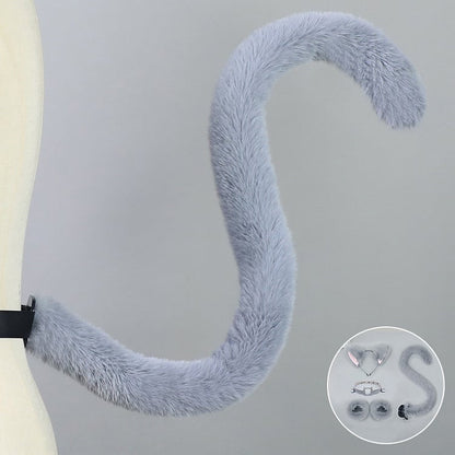5 Solid Kitty Tail Cute Color Colors Lolita Furry