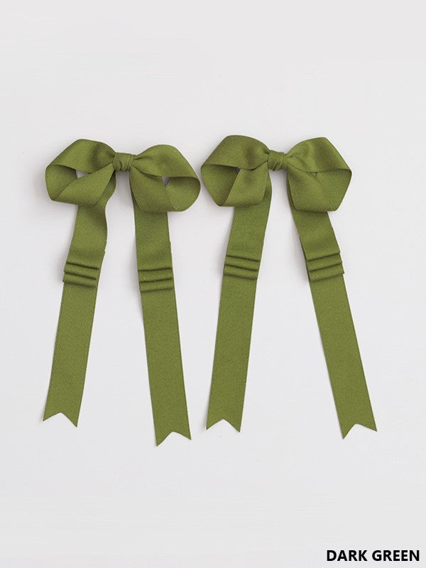 18 Long Ribbon Satin Lolita Options Bowknot Hairclip Color