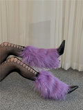 Shaggy Y2K 20CM/30CM/40CM Leg Purple Warmers
