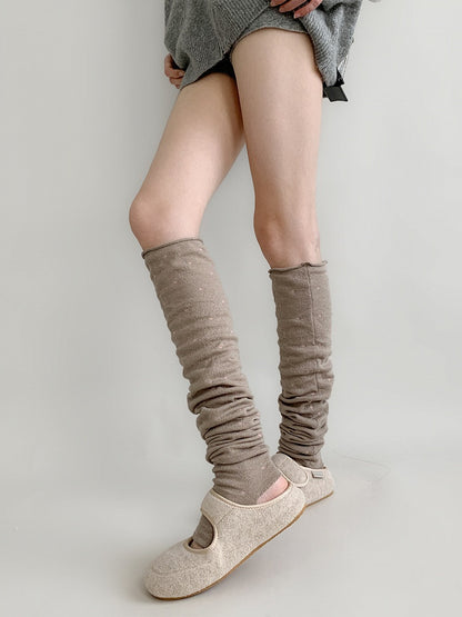 Colors) Dot Polka Leg (3 Warmers Slouchy