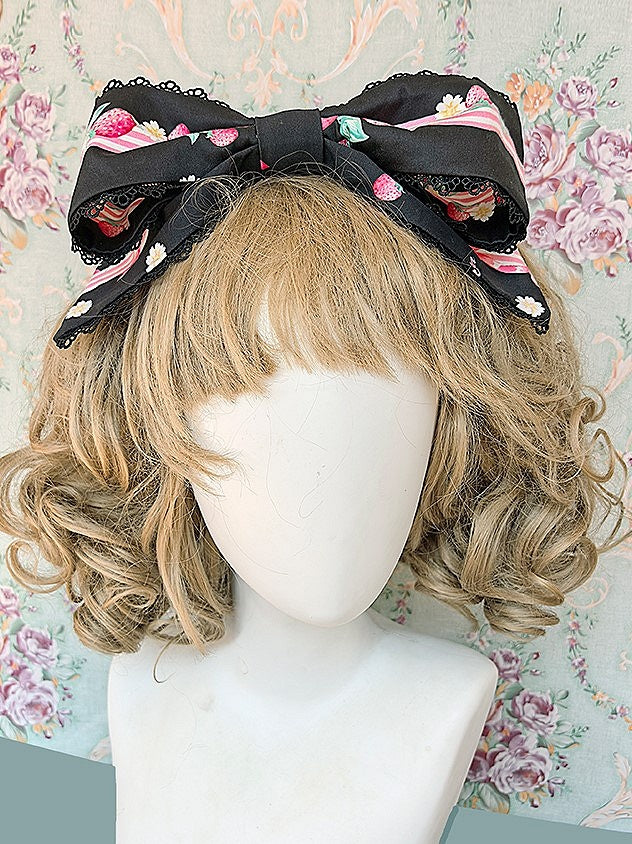 Print 4 in colors Bow Available Sweet Strawberry Lolita KC
