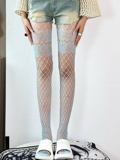 Design Fishnet Color Options Tights 5 Y2K
