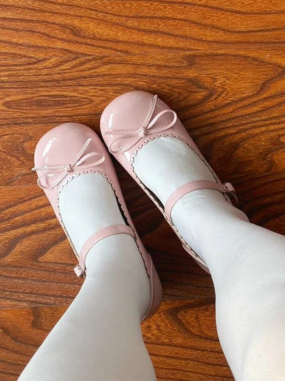 Pink Lolita Sweet Heel Bow 3cm Embellishment with Janes Mary