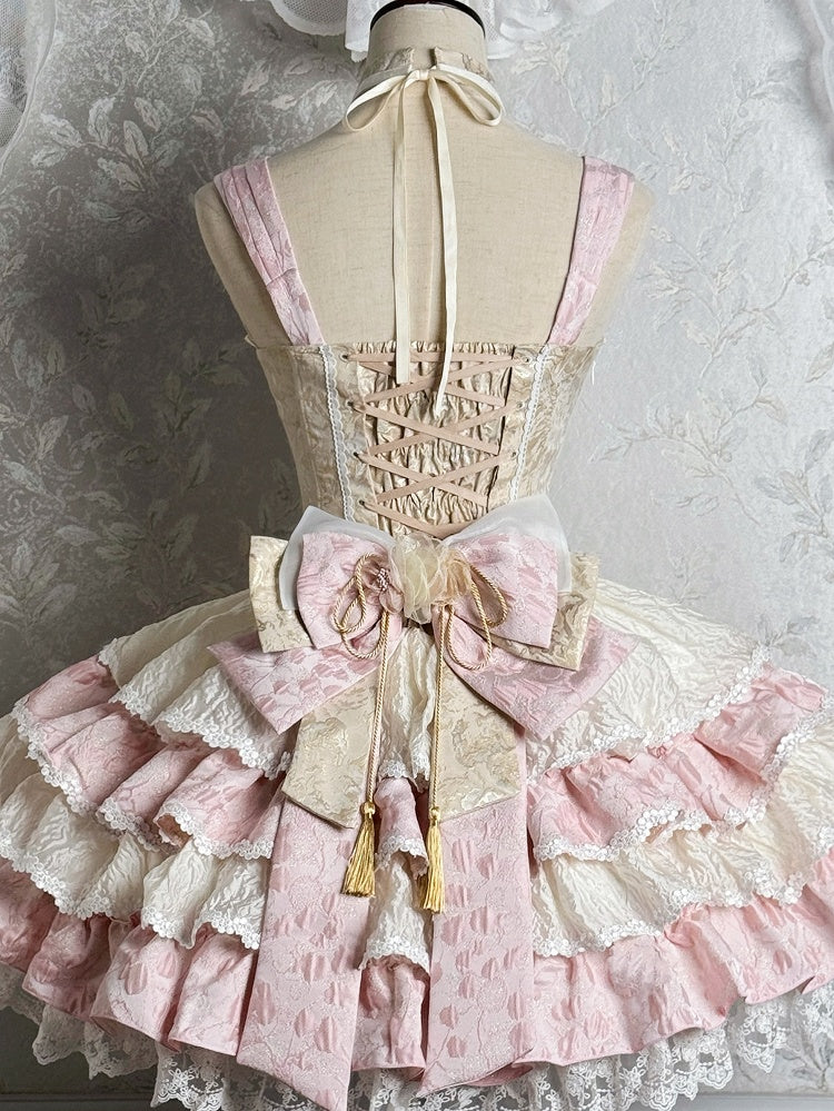 ブルー/パープルピンクのリボンビッグ