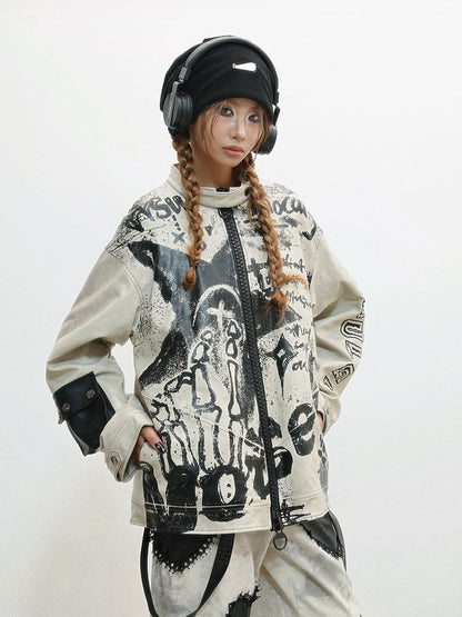 Letter Jacket Punk - Grey