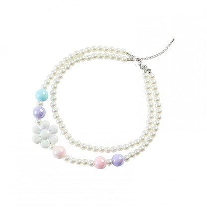 Pastellfarbene Perlenkette
