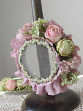 Design Hat Floral Green/Pink Mini