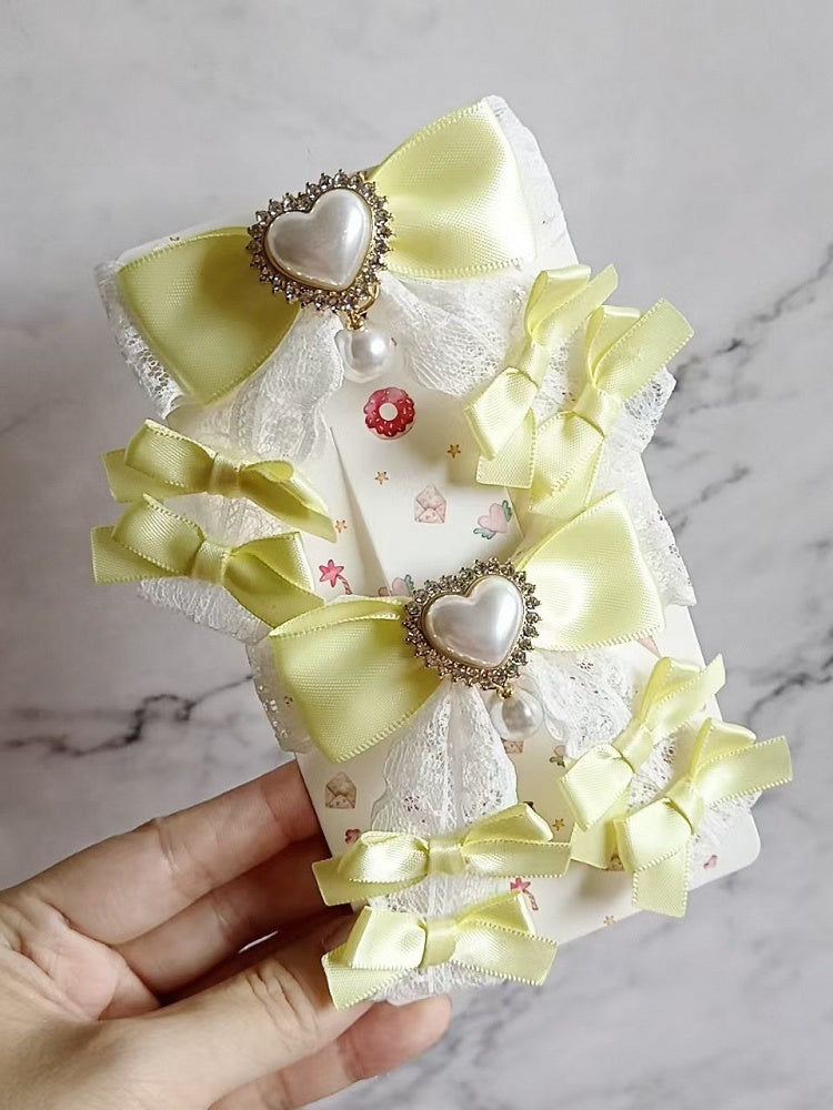 9 Color Hairclip Large Kei Options Bowknot Jirai