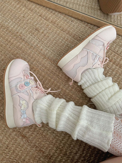 Accents - Sneakers Sweet Lolita Bow Pink