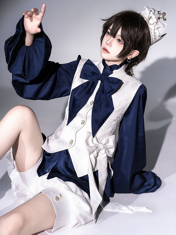 White Prince Ouji Crown Headpiece Lolita