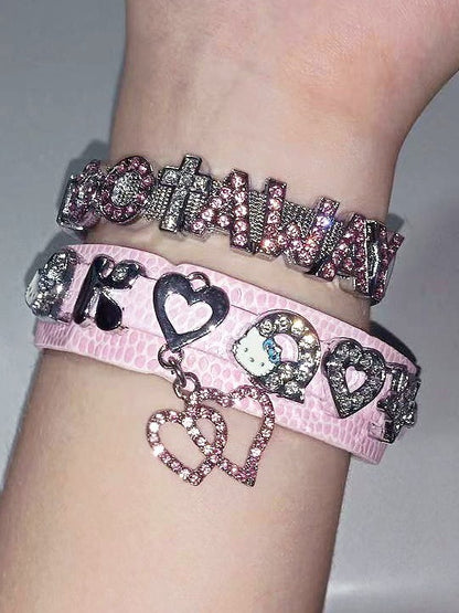 Silver Rhinestone Bracelet - Kiwi Store